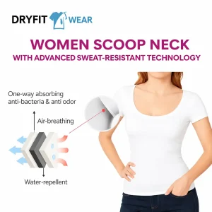 women scoop neck