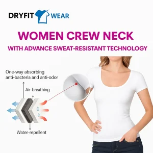 Women's Deep Crew Neck T Shirt