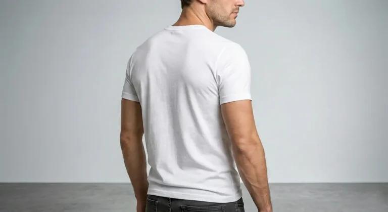 Mens Crew Neck Premium Cotton Sweat-Resistant T-Shirt - Image 2